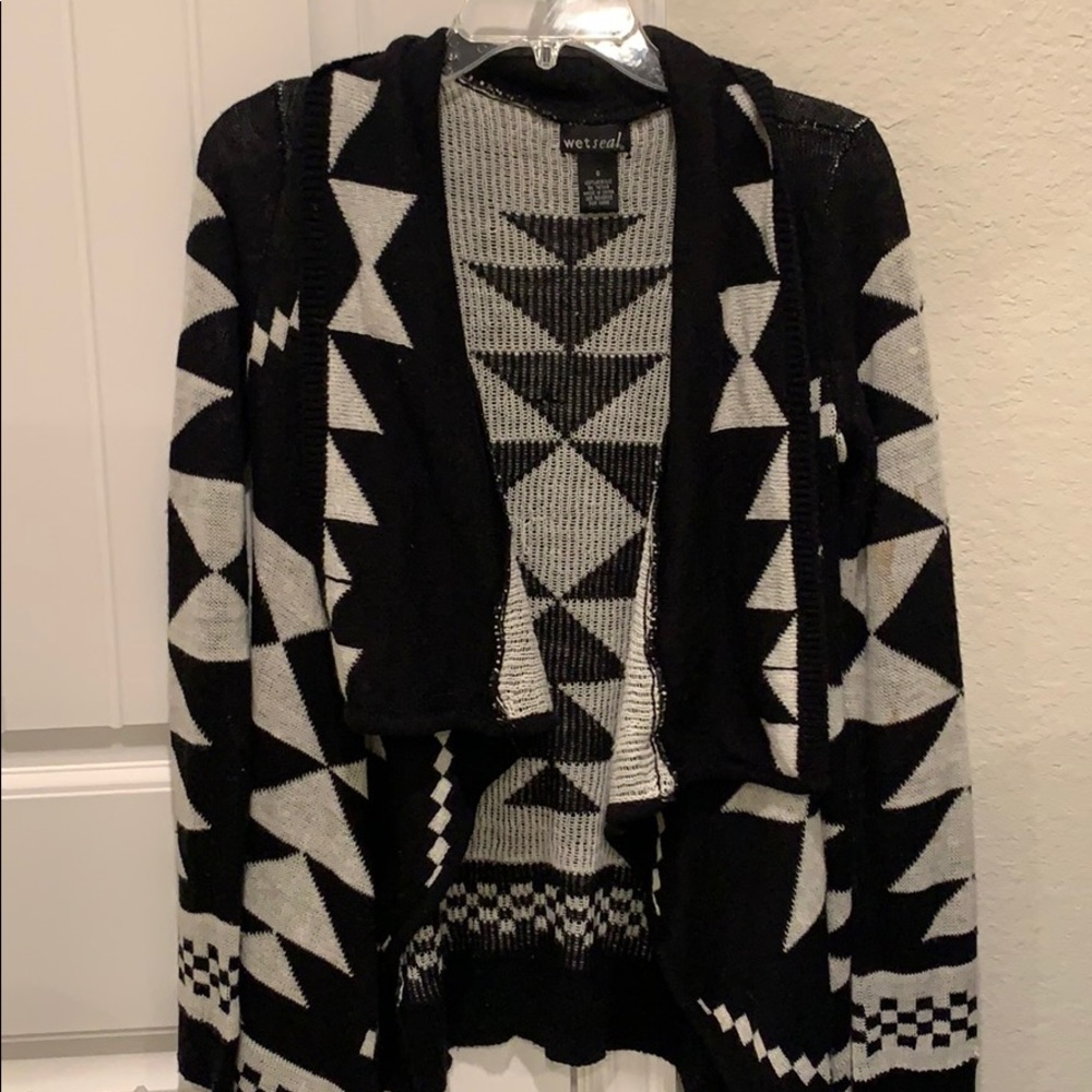 Black cardigan